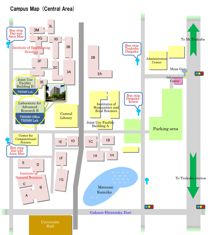 Campus Map（Central Area）